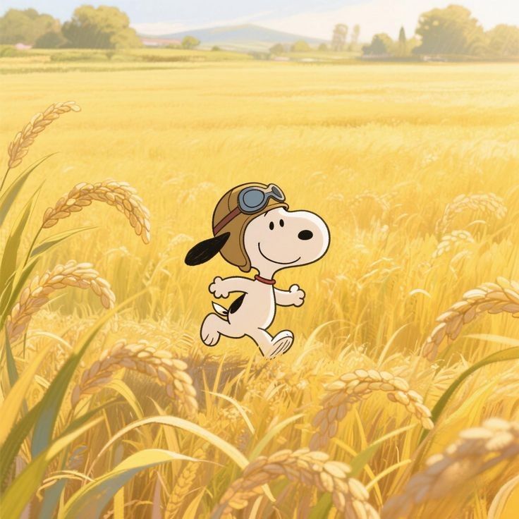 snoppy corriendo